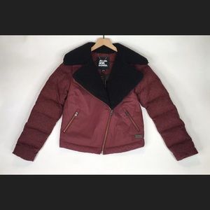 SOREL TIVOLI MOTO 700 FILL GOOSE DOWN JACKET